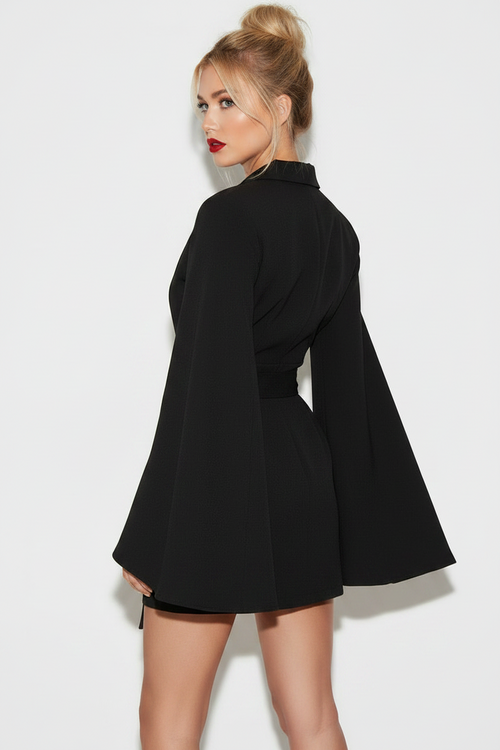 Black Blazer Dress With Belt CM0031 (Copy)